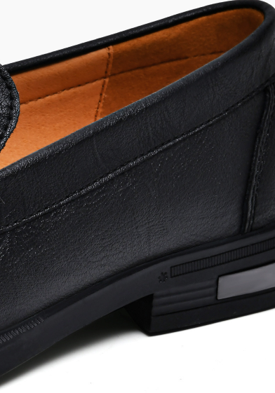 Italian men's loafers made of genuine leather