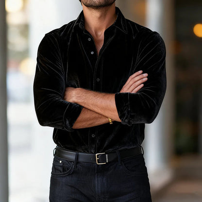 Vellano Luxe Velvet Shirt
