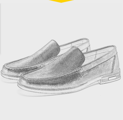 Italian men's loafers made of genuine leather