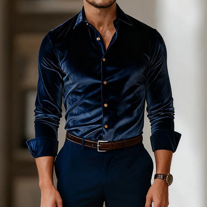 Vellano Luxe Velvet Shirt