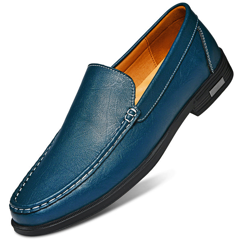 Italian men's loafers made of genuine leather