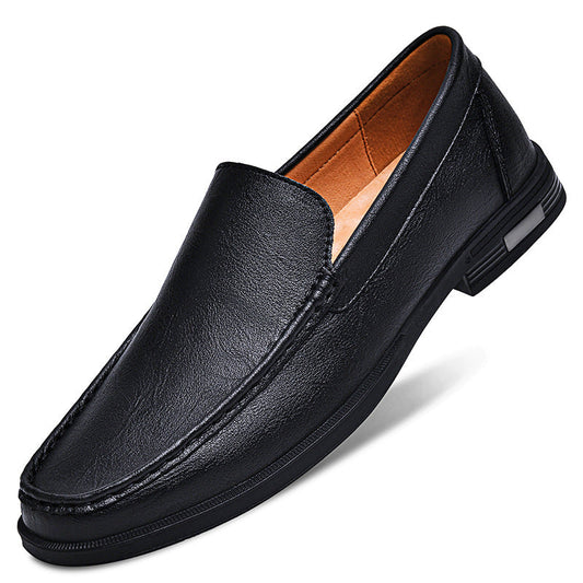Italian men's loafers made of genuine leather