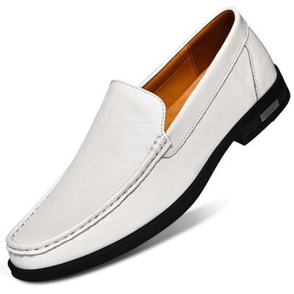 Italian men's loafers made of genuine leather